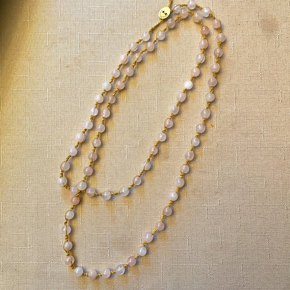 Lulu Dharma long rose quartz necklace - Picture 3 of 5